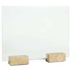 Palecek Cordell Modern Loft Natural Travertine Stone Fireplace Screen