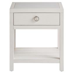 Bennett Modern Classic Honed Stone Top White Sand Oak Nightstand