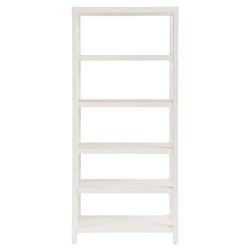 Carter Coastal Beach White Sand Oak Bookcase