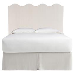 Bennett Coastal Beach White Oak Wave Headboard - Queen