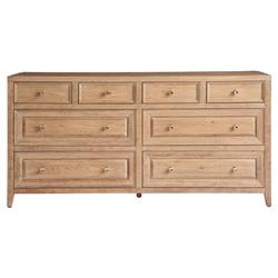 Bennett Coastal Beach Brown Oak Double Dresser