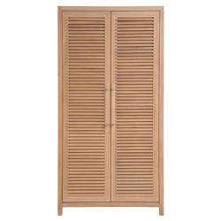 Bennett Coastal Beach Brown Oak Armoire