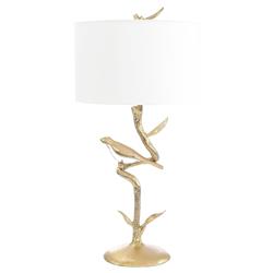 John-Richard Poleiro Hollywood Regency Champagne Gold Metal Floor