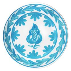 Sicily Global Bazaar Teal Melamine Floral Serving Bowl