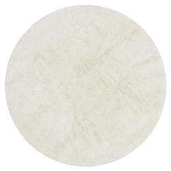 Silhouette Modern Cream Wool Washable Solid Rug - 5&#39;11&quot; Round
