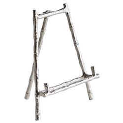 Enzo Coastal Beach Silver Aluminum Easel Stand - Small
