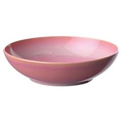 Perlemor Coastal Beach Coral Pink Porcelain Dinner Bowl