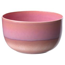 Perlemor Coastal Beach Coral Pink Porcelain Serving Bowl