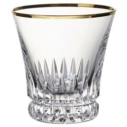 Grand Royal Gold Rim Crystal Old Fashioned Glass - Set of 2