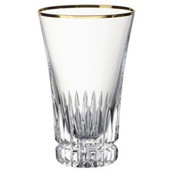 Grand Royal Regency Gold Rim Crystal Glass Highball - Set of 2