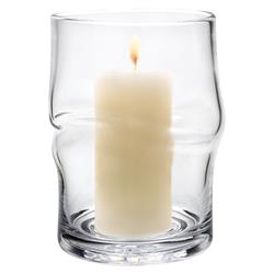 Simon Pearce Ascutney Twist Modern Classic Glass Hurricane Candleholder