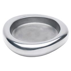 Simon Pearce Riverstone Modern Classic Polished Aluminum Wine Coaster