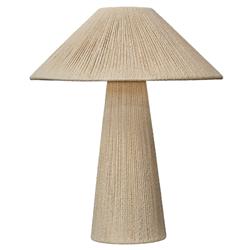 Tashvi Coastal Beach Beige Jute Wrapped Table Lamp