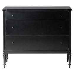 Olivia French Country Matte Black Iron Bachelor Chest