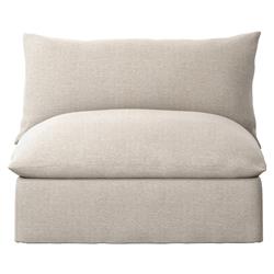 Cee Modern Classic Beige Upholstered Outdoor Swivel Chair