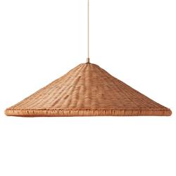 Camille Coastal Beach Natural Rattan Pendant