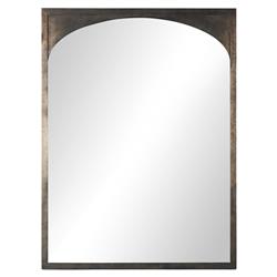 Marty Rustic Lodge Burnished Brown Iron Floor Mirror