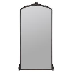 Ambrose French Country Oil Rubbed Bronze Metal Ornate Floor Mirror