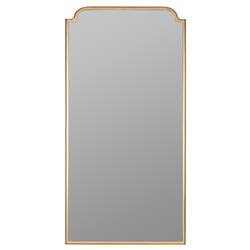 Lucille Hollywood Regency Modern Gold Metal Wall Mirror
