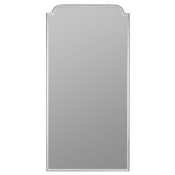 Lucille Hollywood Regency Modern Silver Metal Wall Mirror