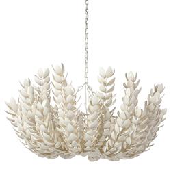 Palecek Coco Magnolia Coastal Beach Hand-Cut Coco Shell Oversized Pendant