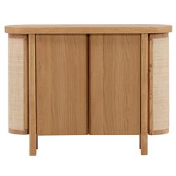Elon Coastal Beach Natural Woven Cane Sideboard - 47''W