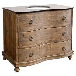 Parker French Country Reclaimed Pine Wood Vanity Sink - 44&quot;