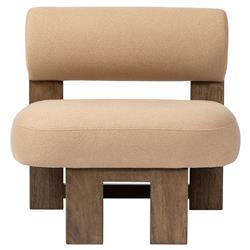 Carlo Modern Classic Brown Performance Occasional Chair