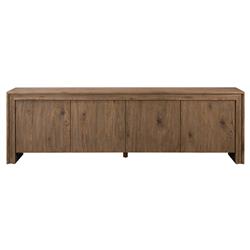 Faron Rustic Lodge Brown Oak Media Console