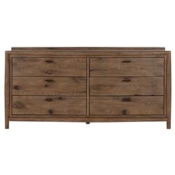 Genesis Rustic Lodge Brown Weathered Oak Double Dresser