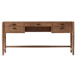 Genesis Rustic Lodge Brown Oak Executive Desk