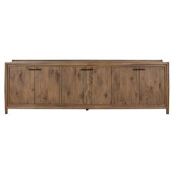Genesis Rustic Lodge Brown Oak Wood Sideboard