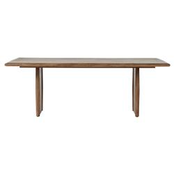 Genesis Rustic Lodge Brown Oak Rectangular Dining Table - 85.50"W