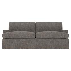 Claudie Truffle Performance Slipcovered Sofa - 86"