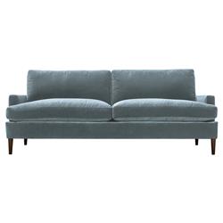 Claudie Slate Blue Sofa - 86"