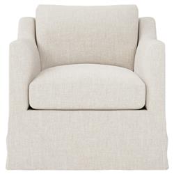 Madeline Sea Salt Performance Slipcovered Swivel Chair