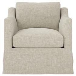 Madeline Baby Fawn Performance Slipcovered Swivel Chair
