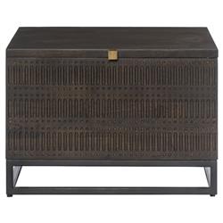 Madison Global Bazaar Vintage Brown Mango Wood Storage Coffee Table