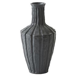 Edith Mid Century Black Ceramic Decorative Vase - Small