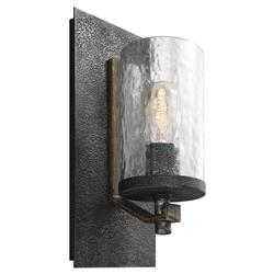 Visual Comfort Studio Angelo Rustic Distressed Weathered Oak Slate Grey Sconce