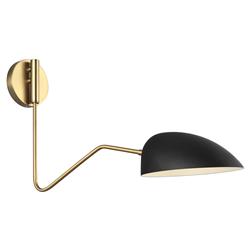 Visual Comfort Studio Jane Modern Classic Midnight Black Task Sconce