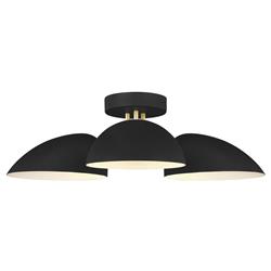 Visual Comfort Studio Jane Modern Classic Midnight Black Semi Flush Mount