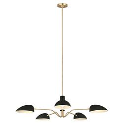 Visual Comfort Studio Jane Modern Classic Midnight Black Chandelier