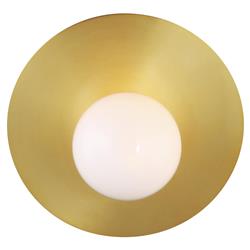 Visual Comfort Studio Nodes Mid Century Burnished Brass Angled Sconce