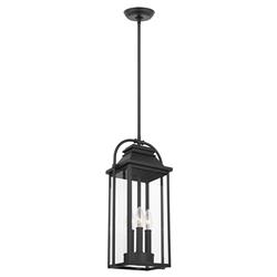 Visual Comfort Studio Wellsworth French Country Textured Black Lantern Pendant