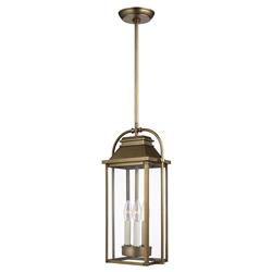 Visual Comfort Studio Wellsworth French Painted Distressed Brass Lantern Pendant