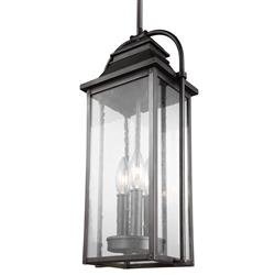 Visual Comfort Studio Wellsworth French Country Antique Bronze Lantern Pendant