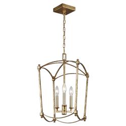 Visual Comfort Studio Thayer Mid Century Antique Gild Lantern - Mini