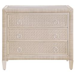 Kalea Coastal Beach Beige Woven Rattan Chest