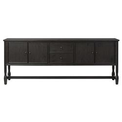 Bari Cracked Smoked Black Sideboard